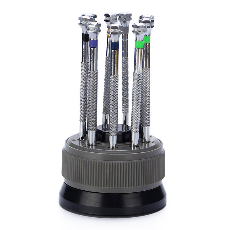 9Pcs Precision Screwdriver Set 0.5mm-2.5mm Screwdriver Repair Tool Kit for Watch Glasses 9Pcs Precision Screwdriver Set 0.5mm-2.5mm Screwdriver Repair Tool Kit for Watch Glasses